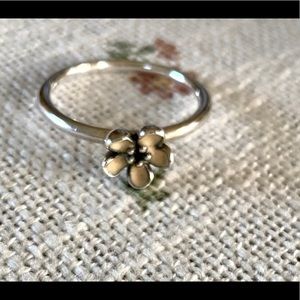 Pandora 925 Silver Cherry Blossom Stacker RingNWOT